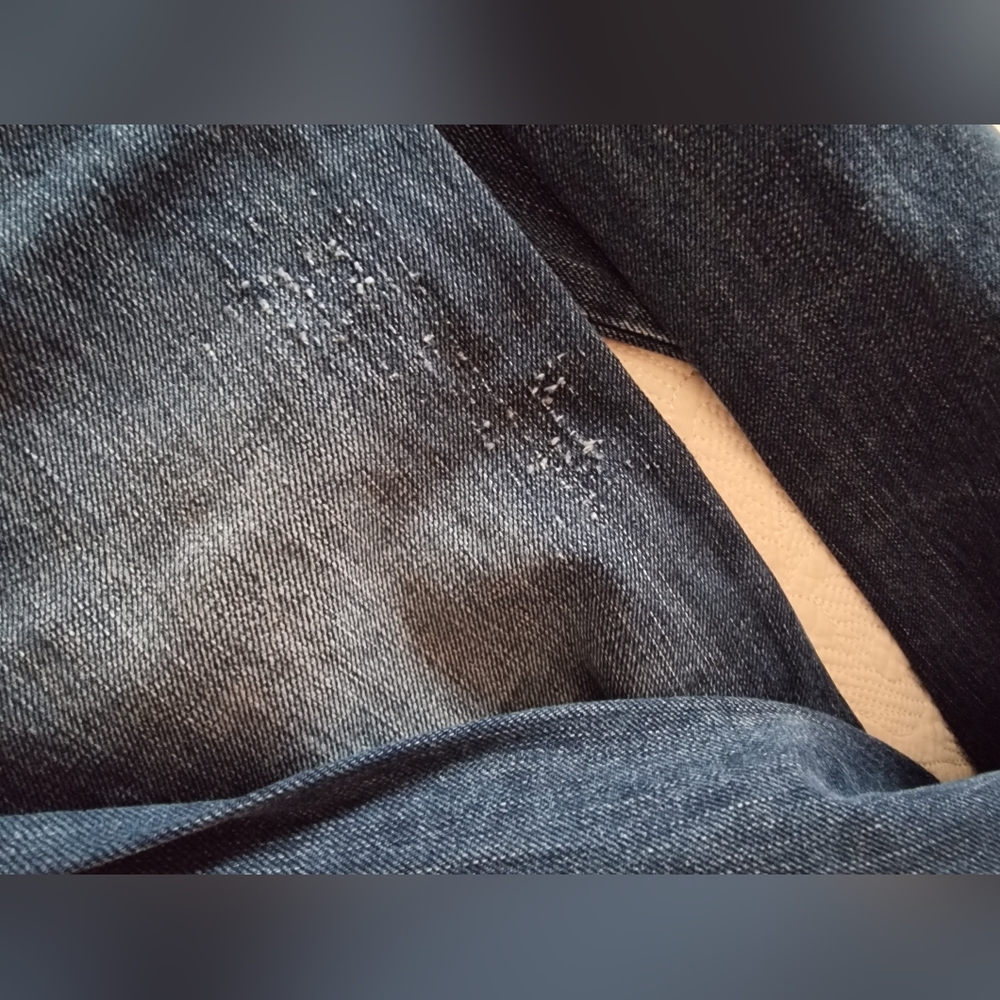 Calvin Klein blue jeans low rise, straight leg, size 8, unique back pockets - Picture 8 of 16